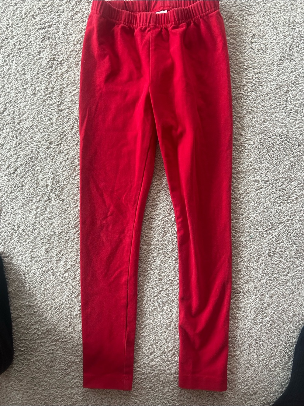 Hanna Andersson Bright Red Girls' slim Pull-On Leggings